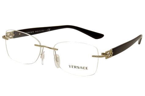 versace red eyeglass frames|versace rimless eyeglass frames.